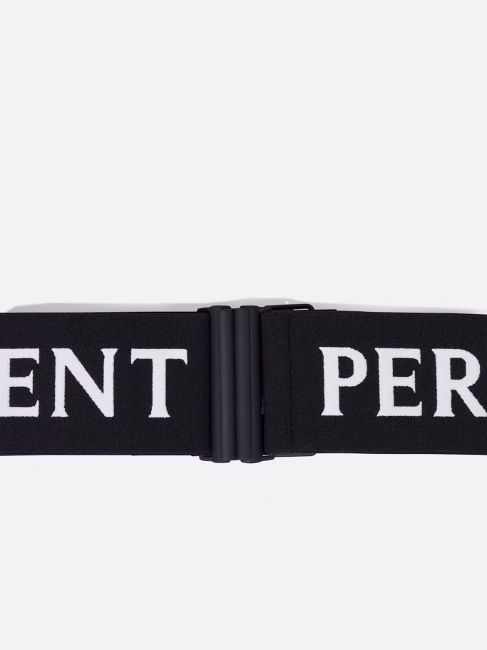 Perfect Moment Black Elastic Logo Belt